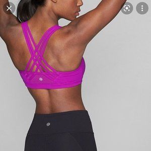Athleta Fully Focused Bra - Pink - XS